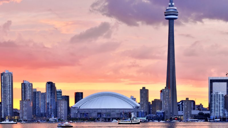 Toronto at sunset